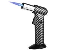 Trendecor Kitchen Blow Torch Butane,Torch Lighter Big Jet Flame with Safety Lock Refillable Portable Butane Torch Mini Blow Torch for Camping Baking Creme Brulee Cooking Welding BBQ