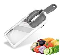 Trendecor Mandoline Vegetable Slicer Adjustable Fruit and Vegetable Slicer,Comfort Grip Handheld Mandoline Cutter 3-Slice Thickness, Safety Fruit Chopper Ideal for The Home Chef,ABS Plastic