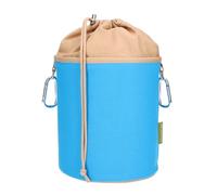 trendfinding Clothes Peg Bag Canvas Fabric with 2 Carabiner Hooks for 200 Pegs, Extra Large and Sturdy, Blue Sand