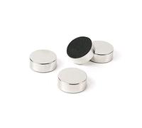 Trendform® Plain Circular Office Magnets - Silver ( 1 set of 4 ) ( 23mm dia x 9mm thick )