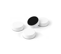 Trendform® Plain Circular Office Magnets - White ( 1 set of 4 ) ( 23mm dia x 9mm thick )