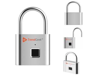 TrendG ingerprint Padlock for Gym Locker, Backpack, School, Door, Wardrobe, Suitcase - USB Rechargeable Secure Keyless Smart Mini Lock - TG-131 - Protect Your Things That You Value