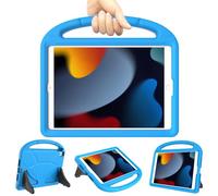 TrendGate Case for iPad 10.2 Inch 2021/2020/2019 (9th/8th/7th Generation) - Lightweight Shockproof Kids Cover with Handle Kickstand - Blue