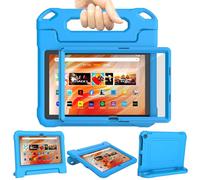 TrendGate Fire HD 10 Tablet Case Kids (13th/11th Gen, 2023/2021) - Blue | Lightweight, Shockproof, Soft, EVA, Dual Angle Handle Stand, Screen Protector, for Kindle Fire HD 10/Plus/Kids/Pro Tablet