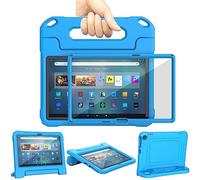 TrendGate Fire Max 11 Tablet Case Kids (13 Generation, 2023 Release) - Blue | Lightweight, Shockproof, Soft, EVA, Dual Angle Handle Stand, with Screen Protector, Pen Slot, Drop Protection, Kid-proof