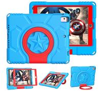 TrendGate iPad 9.7 Case for Kids - 6th/5th Generation 2018/2017, Lightweight Shockproof Protective Case with Built-in Screen Protector and Grip Stand for iPad Air/Air 2/Pro 9.7 - Blue