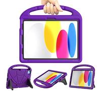 TrendGate Kids Case for iPad A16 11th Gen 2025/iPad 10th Gen 2022 - Purple | 10.9''/11'' Case, Lightweight, Shockproof, Soft, EVA, Handle Stand, Pencil Holder, iPad Air 6/Air 5/Air 4 Gen, iPad Pro 11