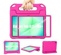 TrendGate Kids Case for Samsung Galaxy Tab A11+/A9 Plus 11'' 2025/2023-Pink | Lightweight, Shockproof, Soft, EVA, with Screen Protector and Dual Angle Handle Stand, Full/Drop Protection, Kid-proof