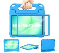 TrendGate Samsung Galaxy Tab A11+/A9 Plus Case Kids 11 inch 2025/2023- Blue | Lightweight, Shockproof, Soft, EVA, with Screen Protector and Dual Angle Handle Stand, Full/Drop Protection, Kid-proof