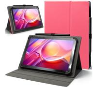 TrendGate Universal 10.1 inch Case for All 9-11'' Android Tablet, Pink | Lightweight, Multi-Angle Folding Stand, Pen Loop, PU Leather, 9.7",10.2",10.4'',10.5",10.9"Tablet, iPad, Samsung, Lenovo etc.