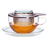 Trendglas Jena TEA TIME 0.4L Glass Tea Mug Infuser Lid Borosilicate New