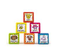 TRENDHAUS 601438 Self-Inking Teacher Stamps, 6 Colourful Motivational Stamps with Animal Motifs - 3 cm x 3 cm x 2 cm, Colourful