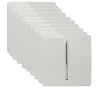 Trendi 1 Gang 1 Way Artistic Modern Glossy 10 Amp Rocker Tactile Light Switch White Trade Pack (x10)