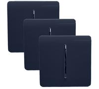 Trendi Switch 1 Gang 1 or 2 Way Navy Blue Rocker Light Switch 3 Pack