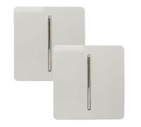 Trendi 1 Gang 2 Way Artistic Modern Glossy 10 Amp Rocker Tactile Light Switch...