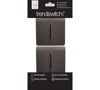 Trendi 1 Gang 2 Way Artistic Modern Glossy 10 Rocker Light Switch (Packs of 2)