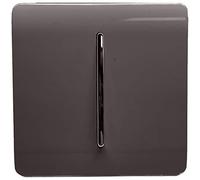 Trendi 1 Gang 3 Way Intermediate Artistic Modern Glossy 10 Amp Rocker Tactile Light Switch