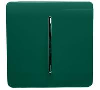 Trendi Switch 1 Gang Intermediate Rocker Light Switch in Dark Forest Green
