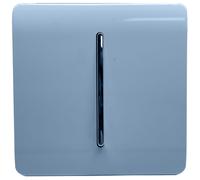 Trendi 1 Gang 3 Way Intermediate Artistic Modern Glossy 10 Amp Rocker Tactile Sky