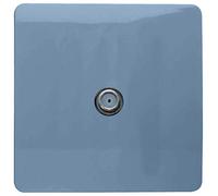 Trendi 1 Gang Artistic Modern Glossy Screwless Television Satellite Socket Sky