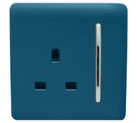 Trendi Switch 1 Gang 13Amp Switched Socket Midnight Blue