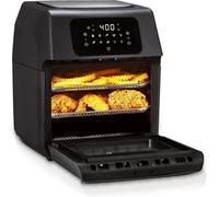 Trendi 12L Rotisserie Air Fryer Oven with Rapid Air Circulation and Large Window with Interior Light,Thermostat Control,9 Pre Set Modes,1800Watt,Black