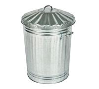 Trendi 15L Galvanised Steel Metal Dustbin Kitchen House Garden Storage Unit Bin (15 Litre)