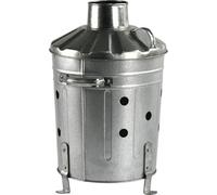 Trendi 15L Mini Galvanised Incinerator Fire Bin For Rubbish Wood Garden Waste