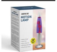 Trendi 16 Inch Motion Lava Lamp Aluminium Base Relaxation Room Decoration Pink Wax Purple Liquid