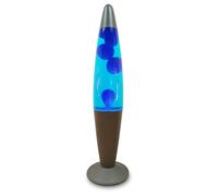 Trendi®16 Inches Tall/Aluminium Base/Soothing Motion/Lamp for/Relaxation/Room Decoration/Cable 1.6m (Blue Wax/Light Blue Liquid)