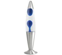 Trendi®16 Inches Tall / Aluminium Base /Soothing Motion Lamp for /Relaxation/Room Decoration/Cable 1.6m (Blue Wax/Clear Liquid)