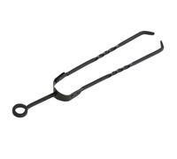 Trendi 18" Fireplace Tong | Heavy Duty Wrought Iron Steel Fire Tool | Rustproof Tongs for Fire Pit, Fireplace, Campfire, BBQ, Indoor & Outdoor Use - Black