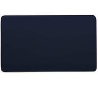 Trendi 2 Gang Artistic Modern Glossy Tactile Double Blanking Plate Navy