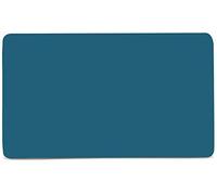 Trendi 2 Gang Artistic Modern Glossy Tactile Double Blanking Plate Ocean Blue