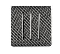 Trendi 3 Gang 2 way 240V Screwless Raised Front Plate Plastic Artistic Modern Glossy 10 Amp Chrome Rocker Triple Electrical Wall Light Switch Carbon Fibre- ART-SS6CF