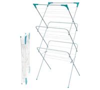 Trendi 3 Tier Clothes Airer Drying Rack, Foldable Indoor Laundry Stand in Aqua Trendi Aqua