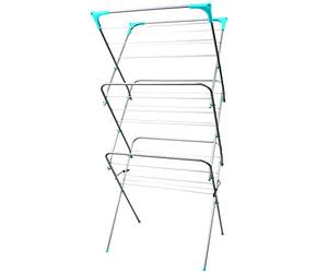 Trendi 3 Tier Clothes Airer Indoor Folding Drying Rack Horse | 15m Drying Space | Foldable Laundry Airer | Strong Steel Frame for Indoor & Outdoor Use