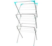 Trendi 3 Tier Folding Clothes Airer For Indoor & Outdoor Laundry With Non Slip Feet And Hanger Corners