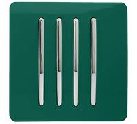Trendi 4 Gang 2 Way Artistic Modern Glossy 10 Amp Rocker Tactile Light Switch