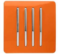 Trendi 4 Gang 2 Way Artistic Modern Glossy 10 Amp Rocker Tactile Light Switch