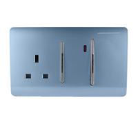 Trendi Switch 45Amp Cooker Switch and Socket in Sky