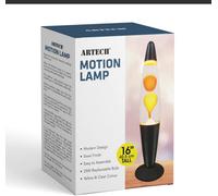 Trendi 6 Inch Motion Lava Lamp Aluminium Base Relaxation Room Decoration Yellow Wax/clear Liquid