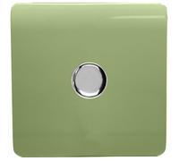 Trendi Artistic Modern 1 Gang 2 Way 120w LED Dimmer switch Moss Green