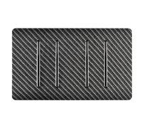 Trendi Artistic Modern Glossy 4 Gang 2 Way Carbon Fibre Rocker Double Plate Tactile Light Switch