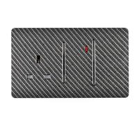 Trendi Artistic Modern Glossy 45 A Cooker Switch & Plug Socket Inc Neon Insert Carbon Fibre