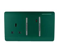 Trendi Switch 45Amp Cooker Switch and Socket in Dark Green