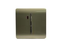 Trendi Artistic Modern Glossy 45 A Cooker Tactile Light Switch & Neon Insert Champagne Gold