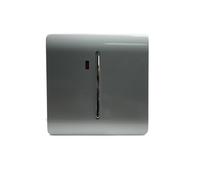 Trendi Artistic Modern Glossy 45 A Cooker Tactile Light Switch & Neon Insert Silver ART-WHS2SI