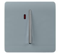 Trendi Switch 45Amp Switch With Neon in Cool Grey