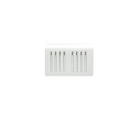 Trendi Switch 8 Gang 1 or 2 Way Light Switch in Ice White
